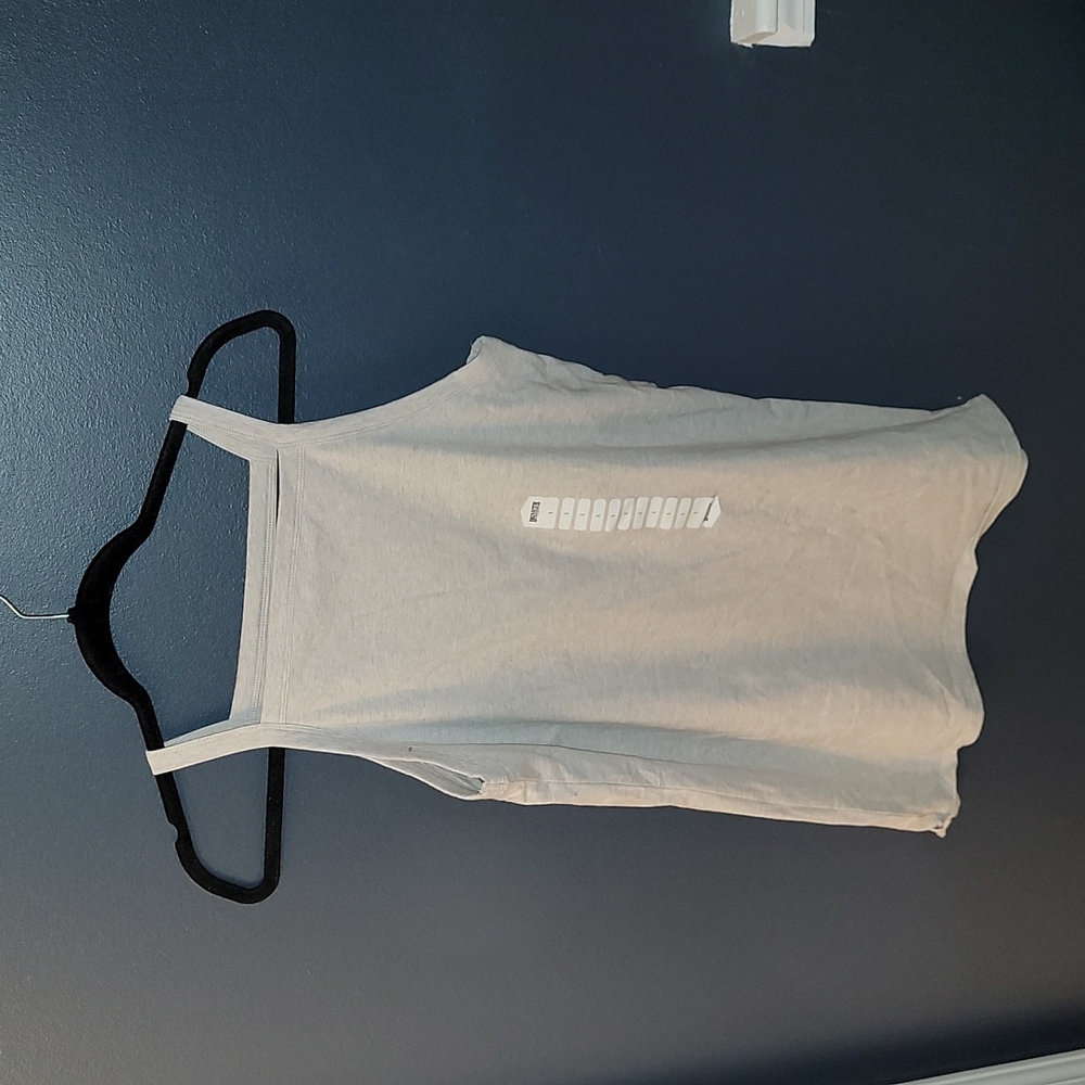 Duluth gray tank top with bra, Sz. Large